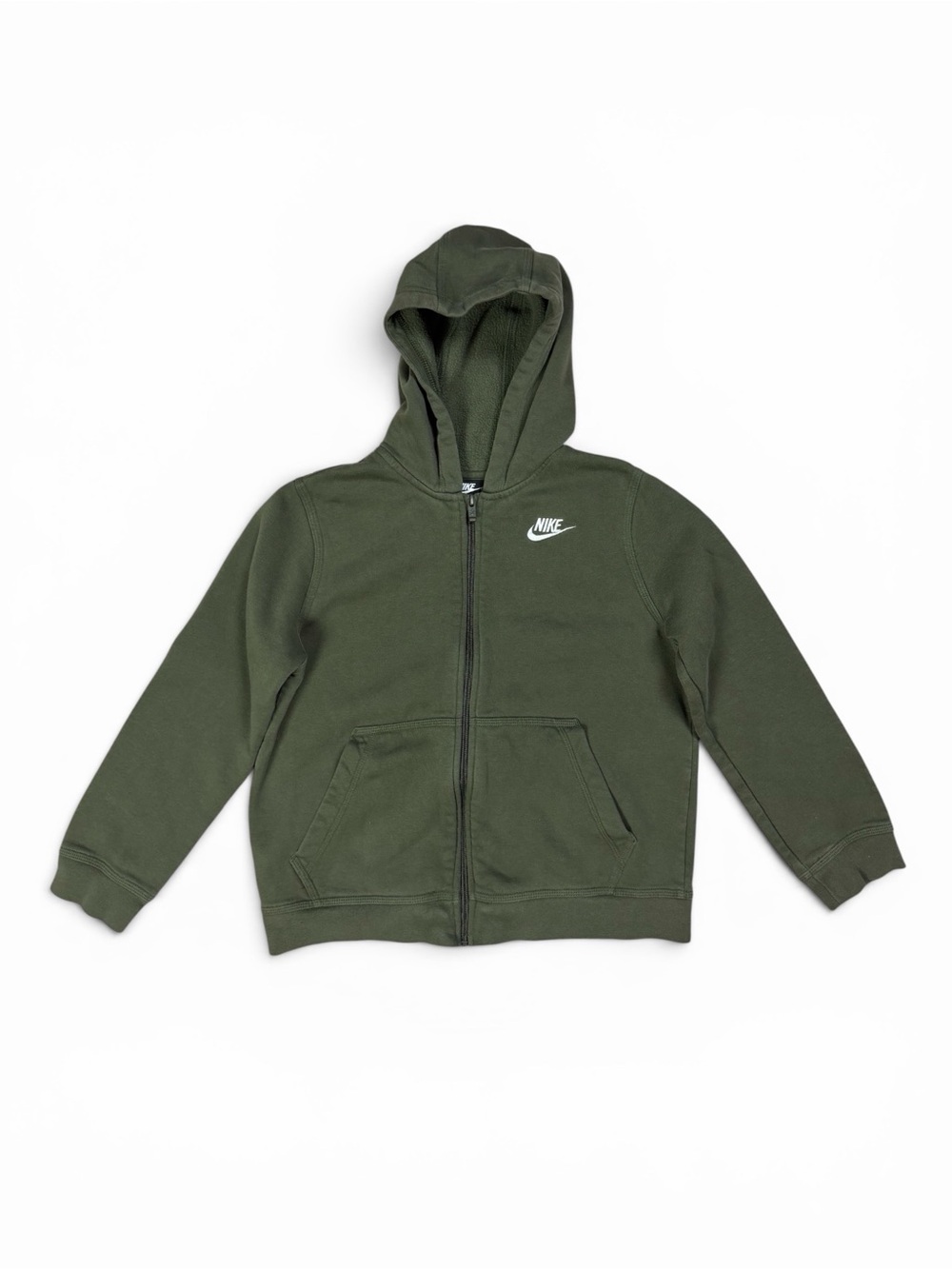 Nike Kids' Green Full-Zip Hoodie